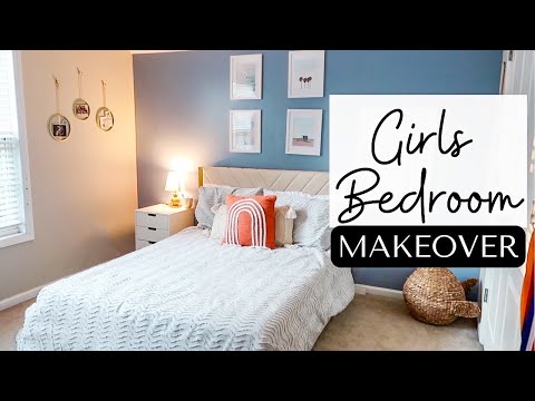 Girls Bedroom Makeover | Tween Girls Bedroom Decorating Ideas