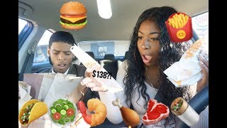 LETTING THE PERSON IN FRONT OF ME DECIDE MY FOOD FOR 24 HOURS !!  He threw up !| keepingupwithlondon