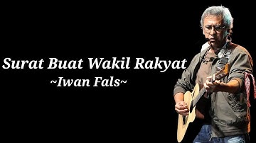 SURAT BUAT WAKIL RAKYAT, Iwan Fals, cover by Uncle Djink