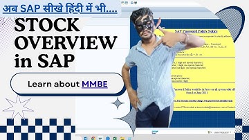 Learn SAP MMBE Fast: Inventory Overview for Beginners to advance 