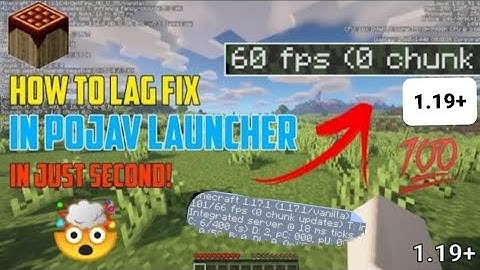 Instant lag fix in PojavLauncher ||😱 1.19+ lag fix in 5 second || New update 1/2/3 gb ram phones