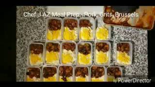 Chef J AZ Meal Prep Cooking Time-Lapse Chicken & Pork Entrees (12 Hours sped up to 1 Minute)