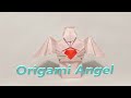 How to make an Origami Angel holding a heart! step by step tutorial