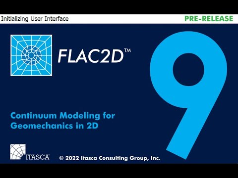 Getting Started with FLAC2D 9.0 Itasca Software (Jan 2023)