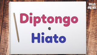 Diptongo Hiato  - Videos Aprende