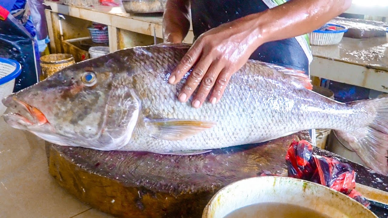 ИНДОНЕЗИЯ ЭКСТРЕМАЛЬНАЯ ЕДА || РАЗДЕЛКА РЫБЫ НА ТРАДИЦИОННОМ РЫБНОМ РЫНКЕ