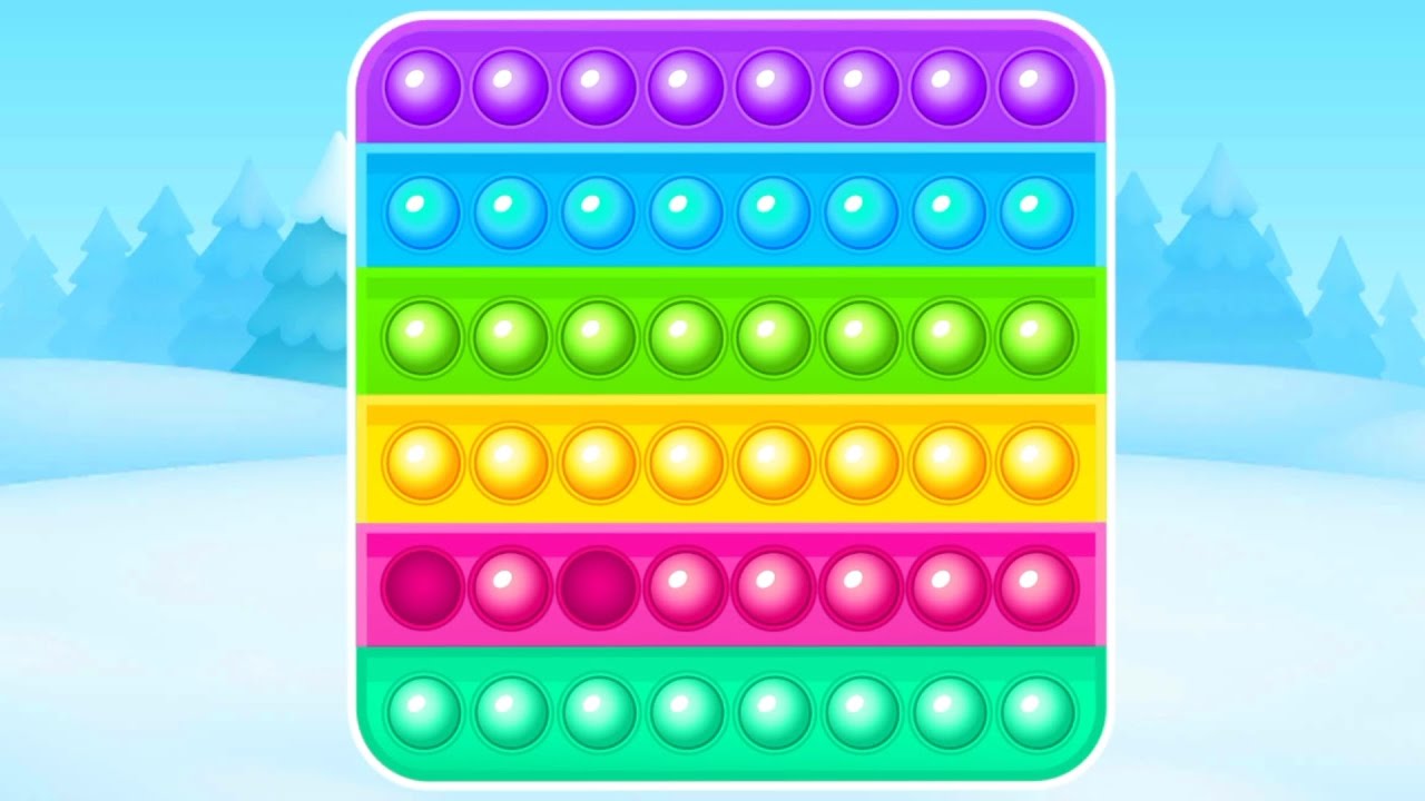 Toddler Playing Colorful Pop It Game 😍 | Fun Learning App for Kids