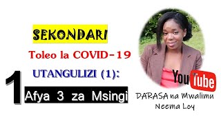 SEKONDARI na  Mwalimu Neema Loy | UTANGULIZI Sehemu ya 1 | Afya 3 za Msingi ili Kufanikiwa