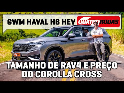 GWM Haval H6 HEV é HÍBRIDO de 243 cv maior e mais BARATO que o Jeep Compass