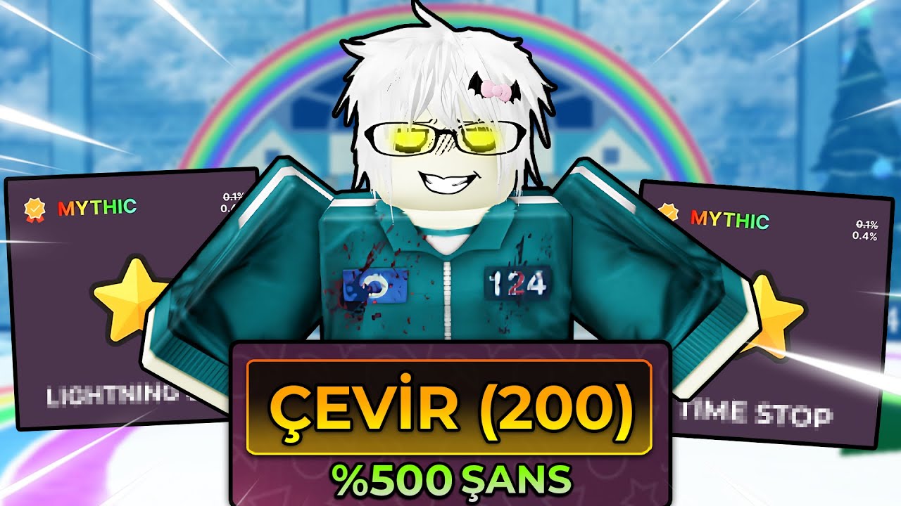 MAKSİMUM ŞANSLA 200 POWER ROLL ÇEVİRDİM! | Roblox Ink Game Türkçe
