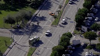 No injuries reported after acetylene tank explodes after car crash