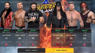 Team undertaker vs Team Roman Reigns Seth Rollins & Randy Orton |WWE 2k22 Gameplay|Hindi