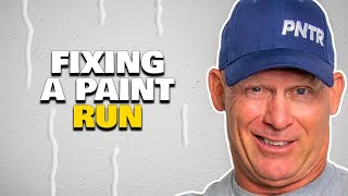 HOW TO FIX A PAINT RUN.  Painting hacks repairing drips & runs. Fixing paint sags.
