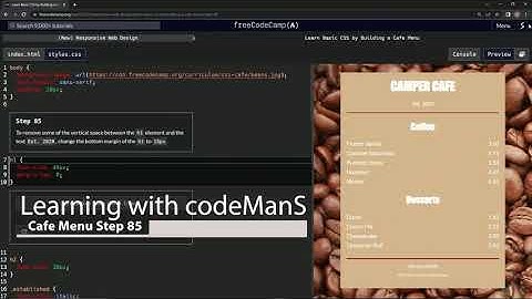 Learn Basic CSS by Building a Cafe Menu - Step 85