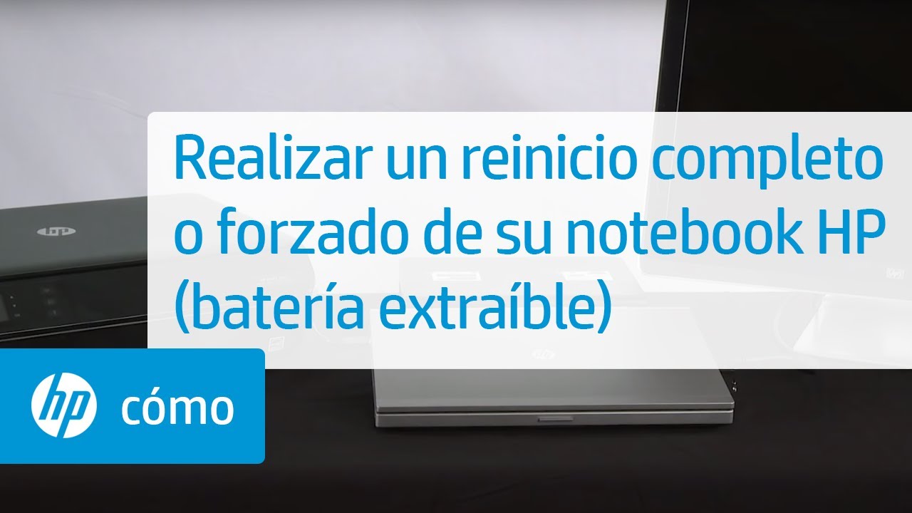 Realizar un reinicio completo o forzado de su notebook HP (batería extraíble) | HP Notebook | HP