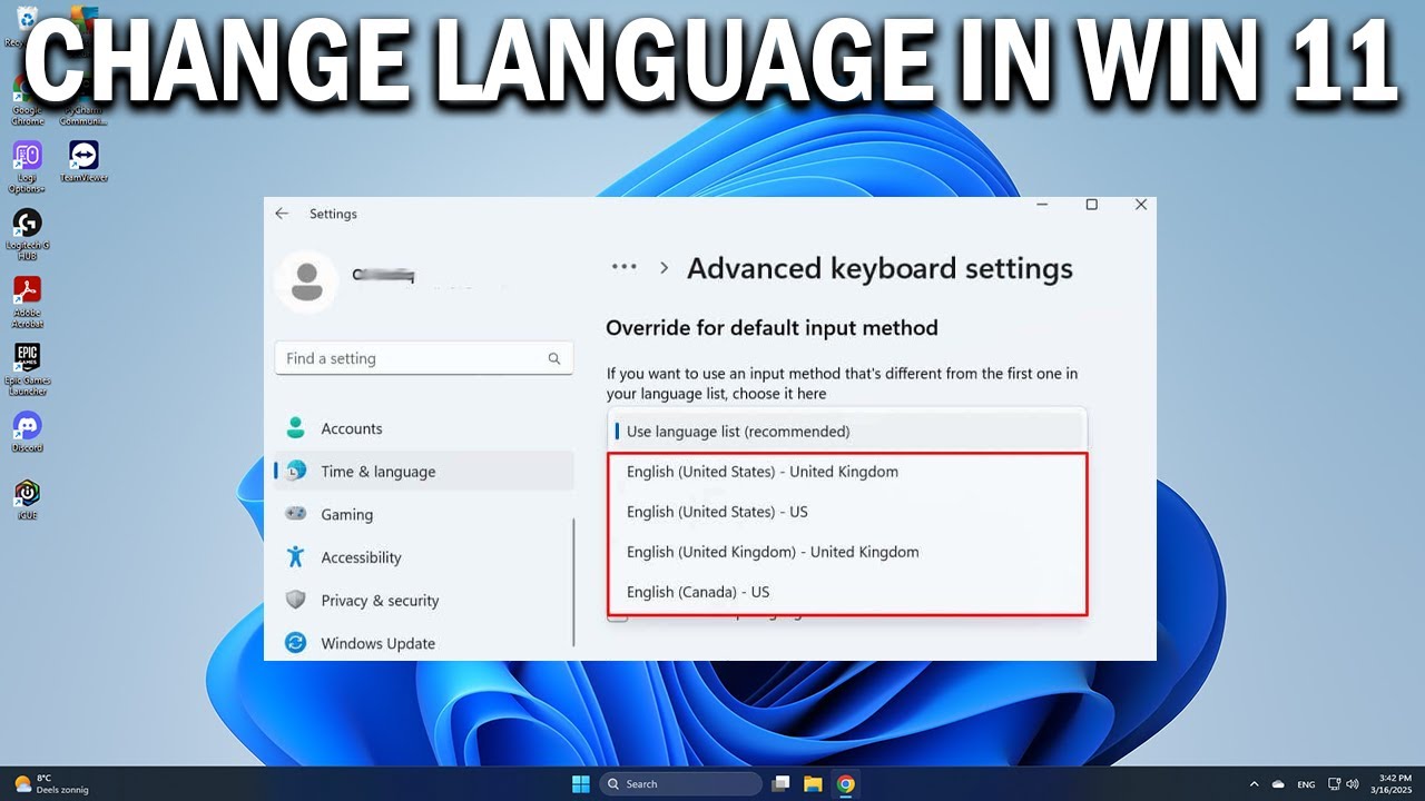How To Change Keyboard Language on Windows 11 - Easy Fix