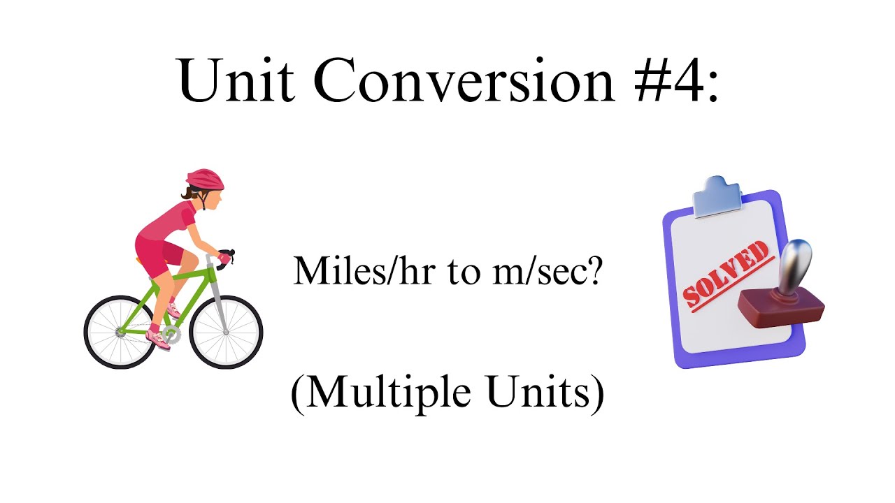 Unit Conversion#4: Two Units in One Problem - YouTube