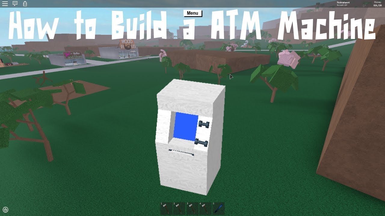 Lumber Tycoon 2 How To Build A Atm Machine Youtube - how to build an auto unloader lumber tycoon 2 roblox youtube