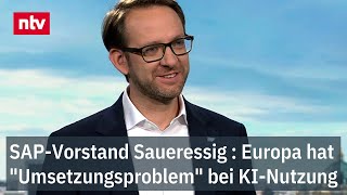 SAP-Vorstand Saueressig : Europa hat &quot;Umsetzungsproblem&quot; bei KI-Nutzung
