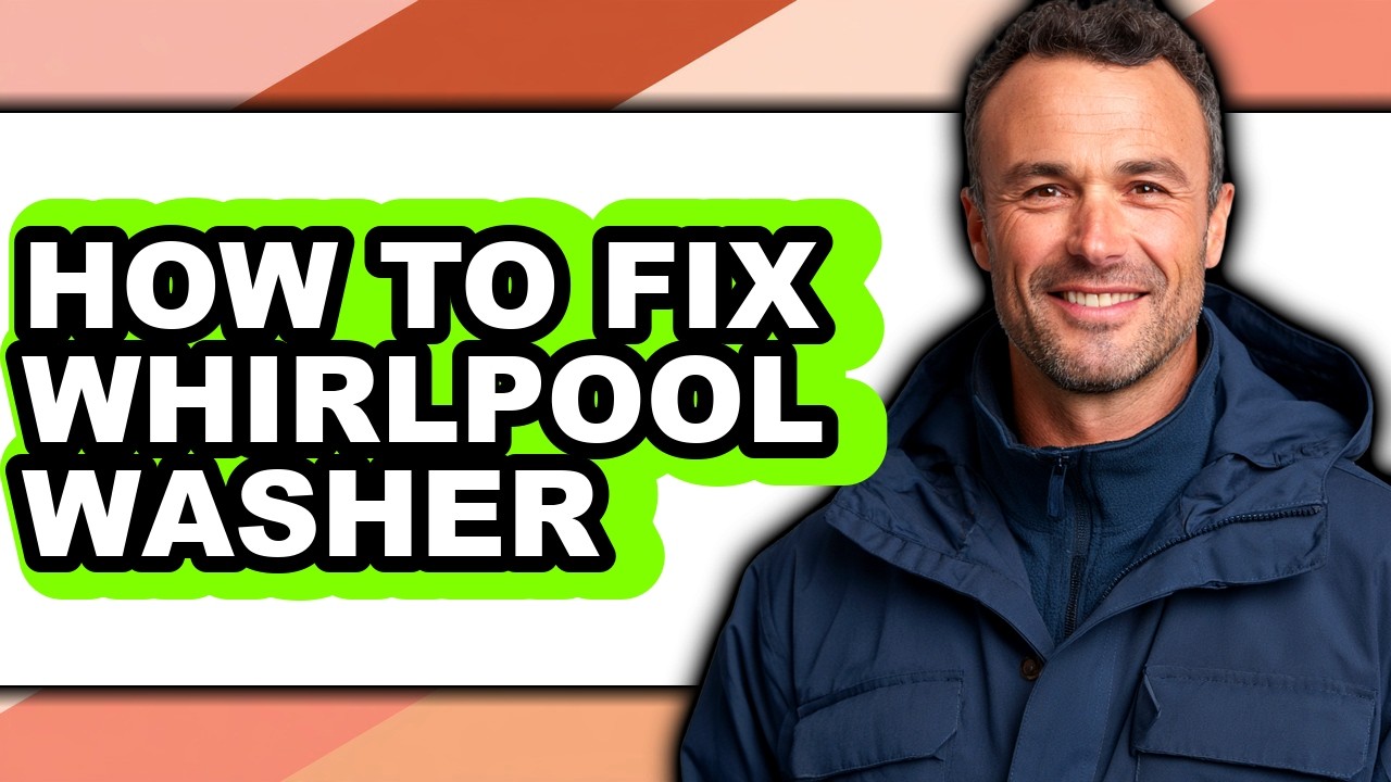 How to Fix Whirlpool Washer - Easy Guide - YouTube