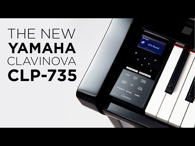 The New Yamaha Clavinova CLP-735 Digital Piano Demonstration - YouTube
