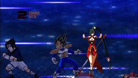 MUGEN Request: Sasuke & Vegeta Vs Litchi Faye Ling & Ada Wong