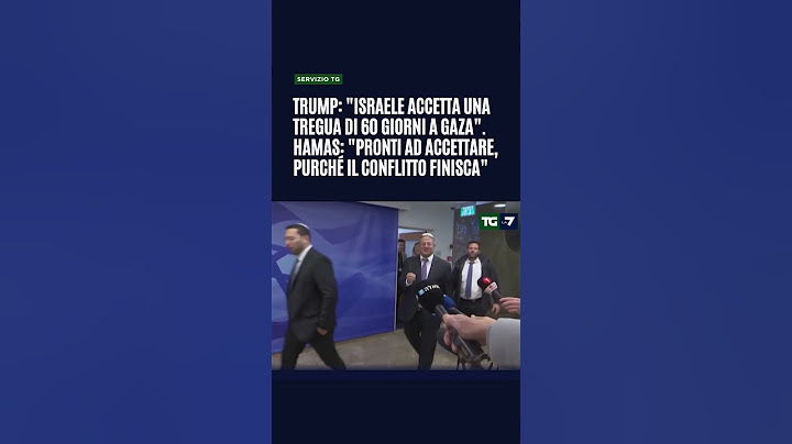 Trump: "Israele accetta una tregua di 60 giorni a Gaza"