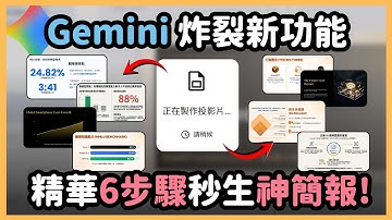 Gemini 新功能做簡報太強！六步驟讓你 10 分鐘直出大師等級簡報，從內容準備到上台報告全部一次解決！｜泛科學院