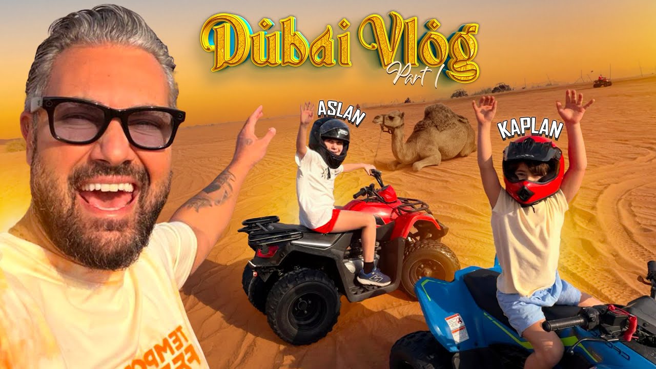 Aslan ve Kaplan ile DUBAI'de 48 SAAT VLOG! 🐪 Çölde ATV Sürdük