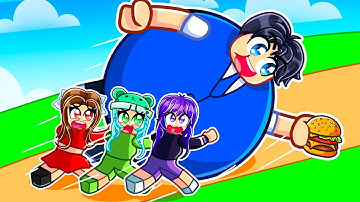 Get FAT And ROLL In Roblox ROLL A FRIEND!