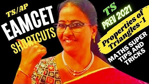 TS Prev Eamcet-2021 Properties of Triangls-1 Shortcut Sol @MATHSSUPERTIPSANDTRICKS
