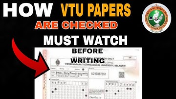 Important Guidlines For Vtu Students |Paper Evaluation |How To Write Paper🧐🔥
