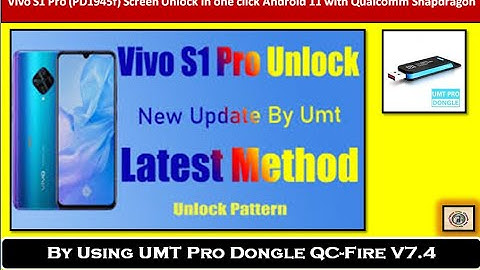 ViVO S1 Hard Reset/Screen Unlock by UMT Pro💥💥ViVO 1907 Factory Reset | Hindi/Urdu | 2024
