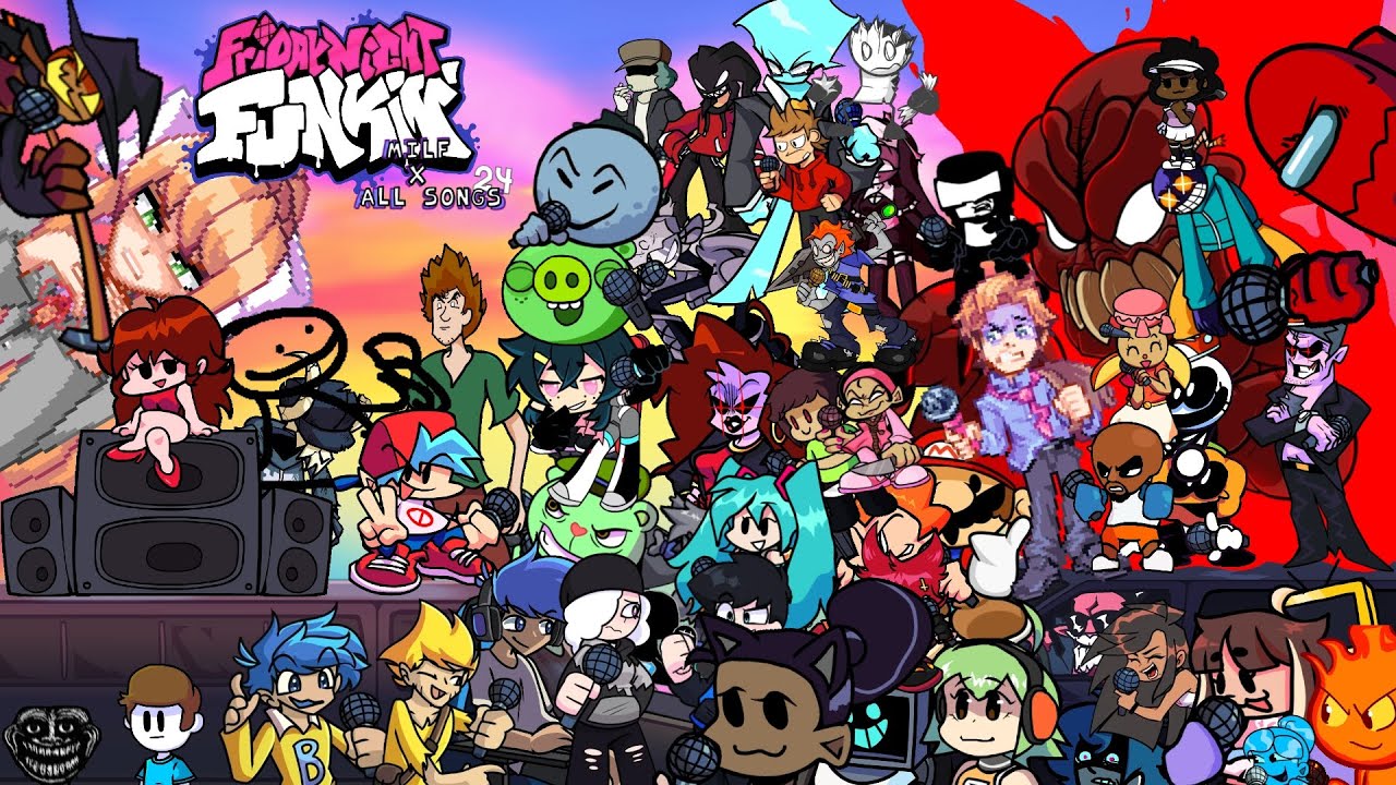 Friday Night Funkin' | M.I.L.F X All songs! (Part 24)