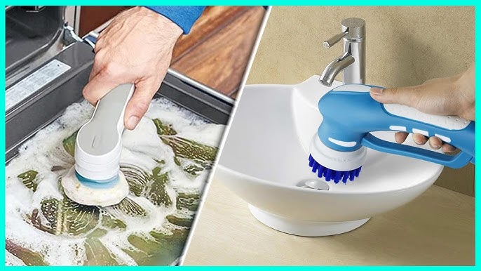 5-in-1 Handheld Bathtub Electric Brush Cleaner Scrubber for Kitchen  Bathroom Cordless Cleaning Tool for Toilet Tub Home Sink - AliExpress