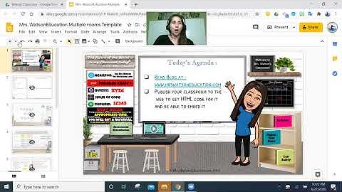 Making your Bitmoji Virtual Classroom into a "Website"