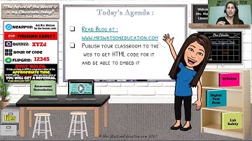 Making your Bitmoji Virtual Classroom into a "Website"
