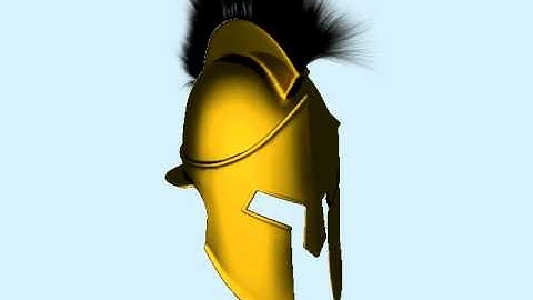 Spartan Helmet animated 3d model (Audio Machine - Thunderdome)