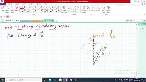 Rate of change of rotating vector