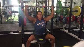 Seated Behind The Neck Shoulder Press