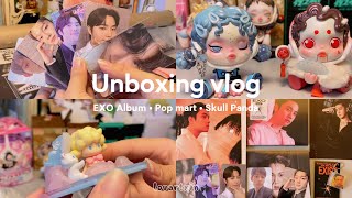 💿✨Unboxing Haul • Kpop EXO EXIST Album • Skull Panda Popmart Blindbox pulls