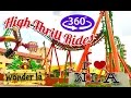 Amazing Top 7 High Thrill Rides - Wonderla Amusement Park Bangalore 360° VR