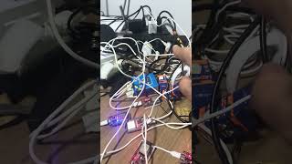 Todas as Nerdminer configuradas e minerando DGB agora a experiência começa de verdade #nerdminer