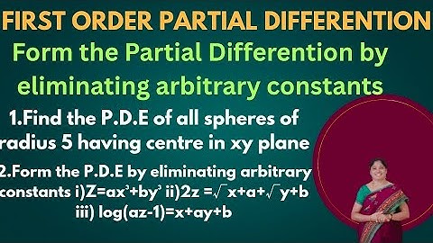 Elimination Of Arbitrary Constants - Class 2