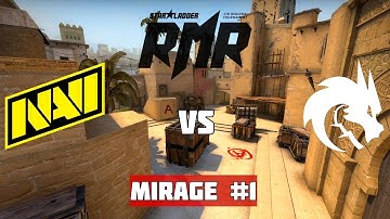 1/2 Финал. NAVI vs SPIRIT. Map-1 Mirage. StarLadder CIS RMR 2021