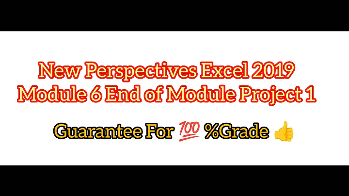 New Perspectives Excel 2019 Module 6 End of Module Project 1 | Veritate Online | NP_EX19_EOM6-1 2021