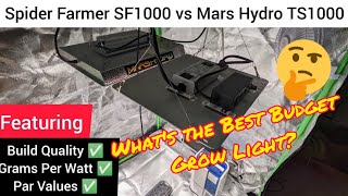 Spider Farmer SF1000 Vs Mars Hydro TS1000
