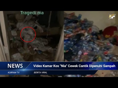 Viral Video Kosan Nia Gadis Cantik yang Dipenuhi Tumpukan Sampah, Ibu Kos Tercengang saat Buka Pintu