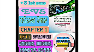 +3 1st sem//EVS COMPULSORY// UNIT 1// Environment, Atmosphere, lithosphere, hydrosphere, biosphere.