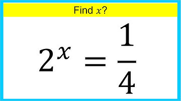 Nice Algebra Math Simplification 2^x=1/4 #maths #exam #study #math
